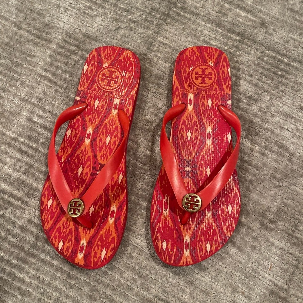 Womens Tory Burch Flip Flops Size 9